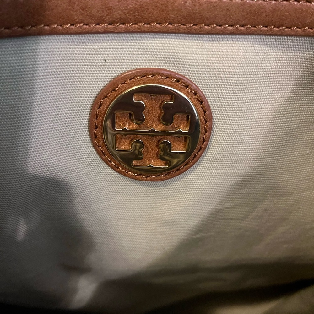 Tory Burch Jaden Baja Canvas Tote - Picture 7 of 10